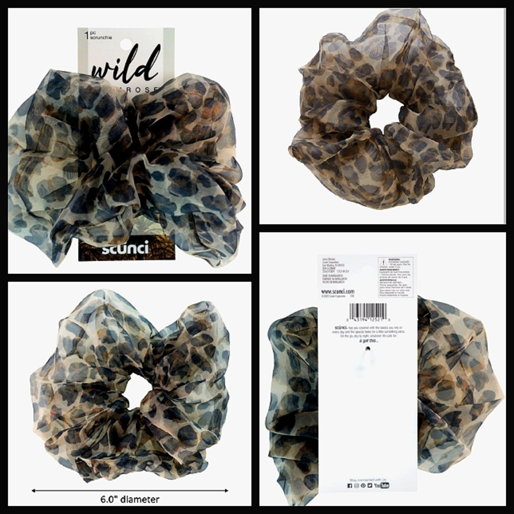 🌷3/$20🌷NWT X-Large Scunci 'Wild Primrose' Scrunchie